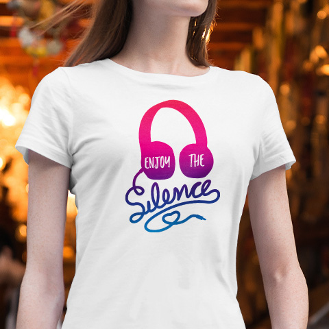 Dieses coole T-Shirt-Design zeigt deine Leidenschaft zur Musik, und das du chillig diese genießen möchtest. Also: RUHE